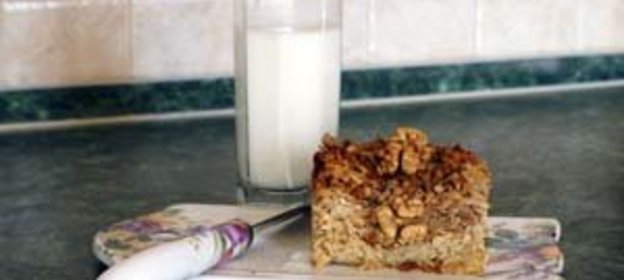 Запеканка из яблок и овсяных хлопьев (вариант)