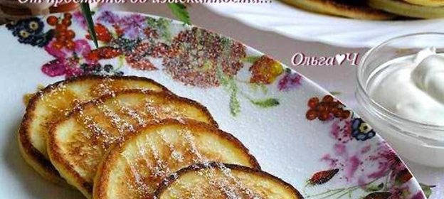 Творожные оладьи