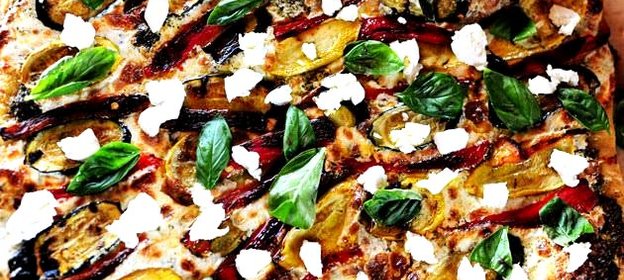 Вегетарианская пицца на гриле