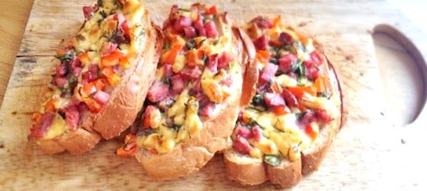 Мини пицца на чиабатте