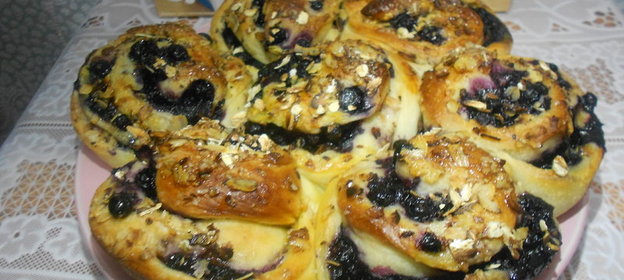 Черничные булочки