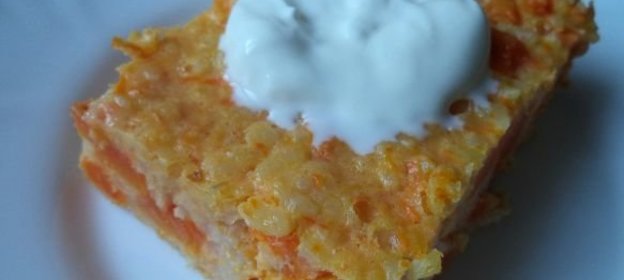 Запеканка тыквенная с рисом