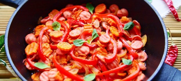 Овощной соус с сосисками. Тест-драйв с Окраиной