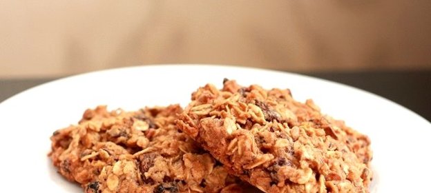 Банановое печенье с овсяными хлопьями