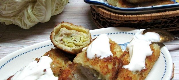 Голубцы в панировочных сухарях