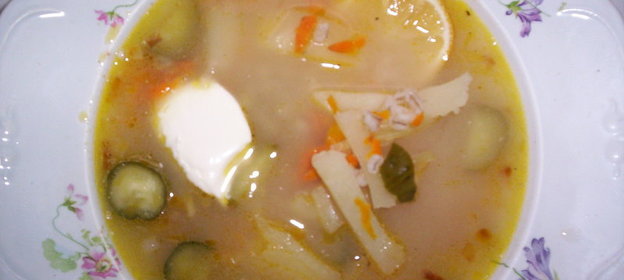 Рассольник Не выливать же бульон