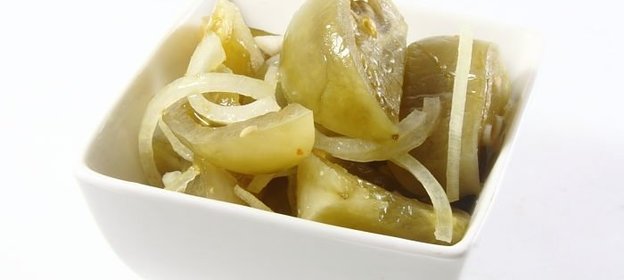 Соленые зеленые помидоры