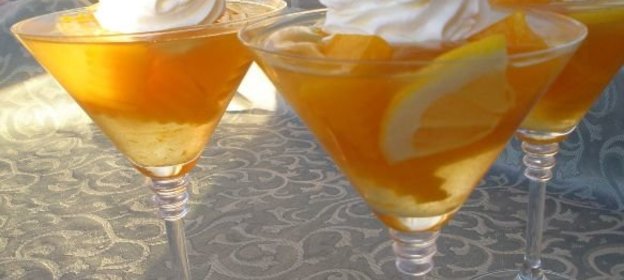 Тыквенное желе со взбитыми сливками