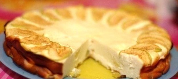 Творожно-фруктовая запеканка без муки