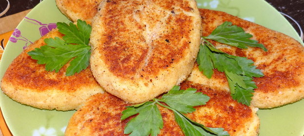 Зразы картофельные с белыми грибами и яйцом