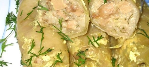 Голубцы с белыми грибами