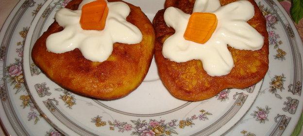 ОЛАДЬИ ИЗ ТЫКВЫ С КУРАГОЙ