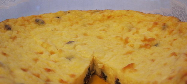 Творожная запеканка с пшённой кашей