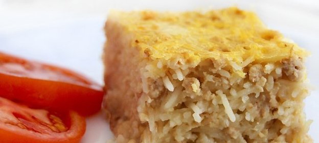 Запеканка из вермишели с фаршем