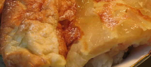 Германская оладья с яблоками