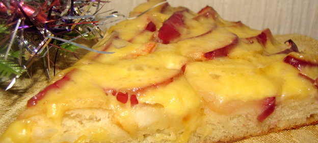 ЛЕПЕШКА С ЯБЛОКАМИ И СЫРОМ