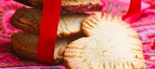 Печенье «Сердечки» с конфитюром