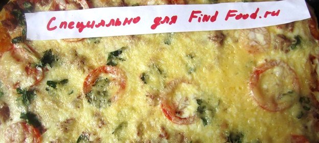 пицца с фаршем и домашним майонезом