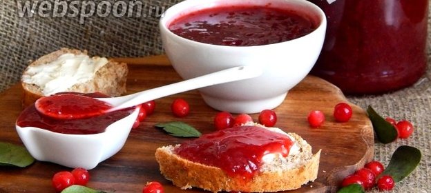 Брусничный джем в мультиварке