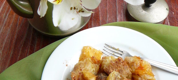 Банановый десерт на углях