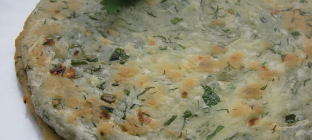 Лепешки чалпак с луком
