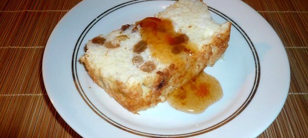 Рисовая запеканка с изюмом