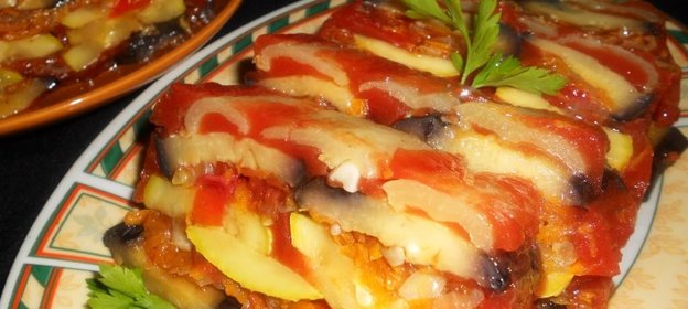 Овощной террин с томатным желе