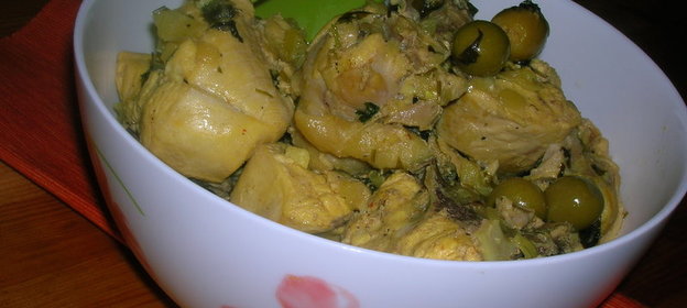 ТАЖИН из курицы с солеными лимонами