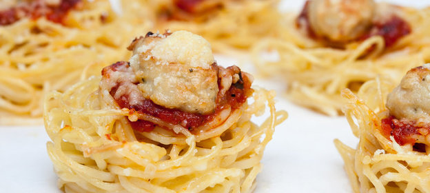 Маффины из спагетти