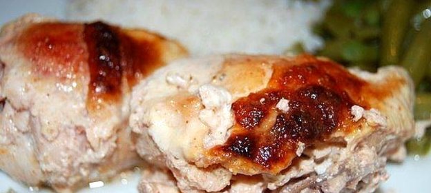 Курица в кефире