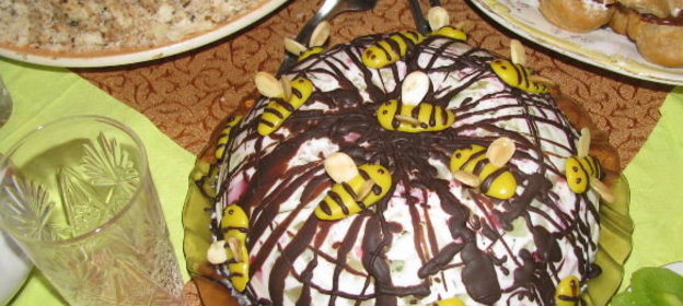 Сметанно-желейный тортик