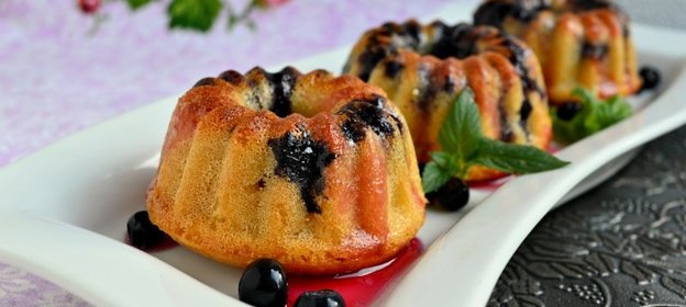 Черничные маффины