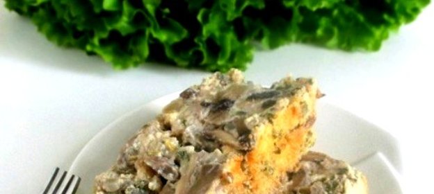 Грибная запеканка в духовке