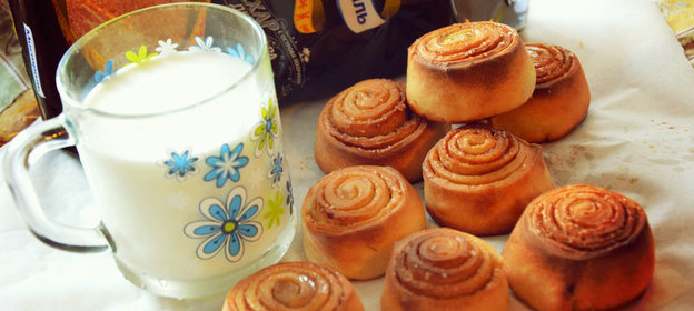 Мини-булочки с корицей