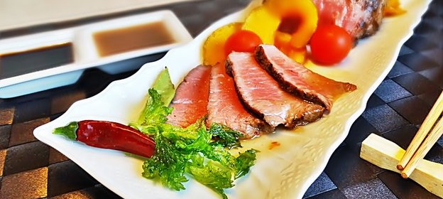 Жареная телятина с соевым соусом