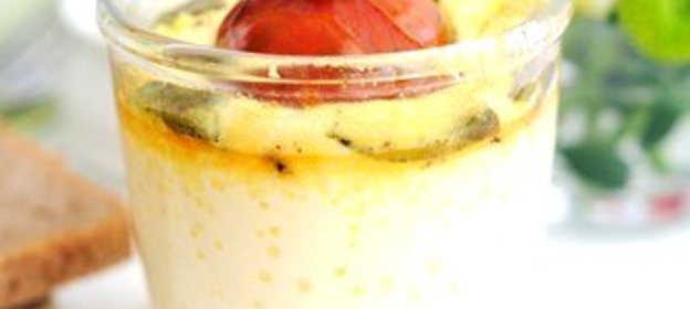 Яичница с брынзой