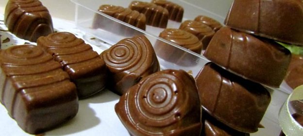 Шоколадно-желейные конфетки