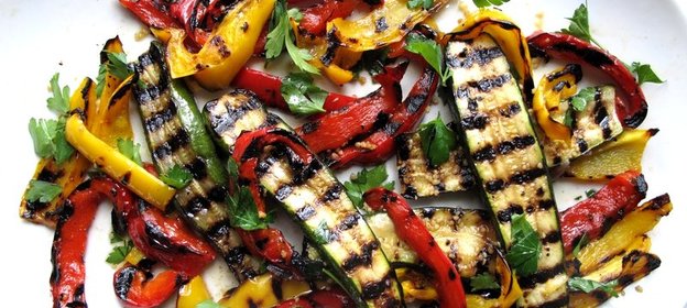 Овощи гриль в микроволновке