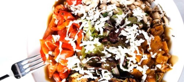 Овощи на гриле с фетой