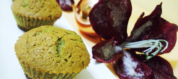 Маффины с зеленым чаем matcha