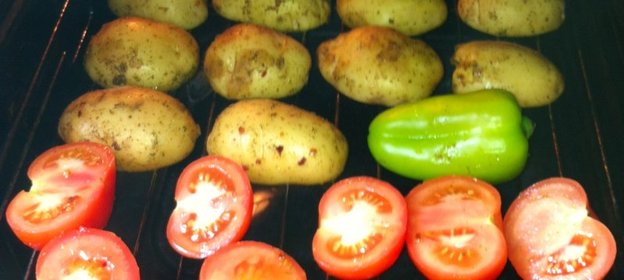 Овощи гриль в духовке