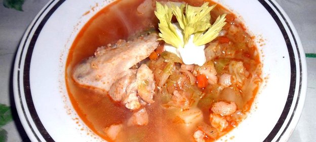 Щи с сельдереем