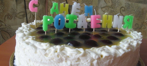 Торт творожно-иогуртовый с апельсиновым желе