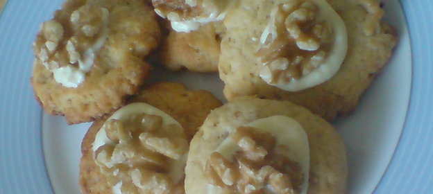 Печенье с грецкими орехами и белым шоколадом