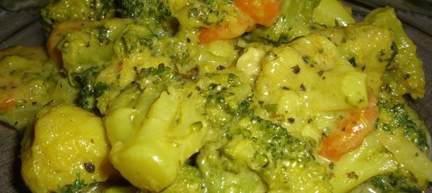 овощи в сливочном соусе