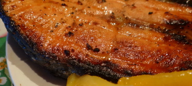 Сёмга-гриль в лимонном маринаде