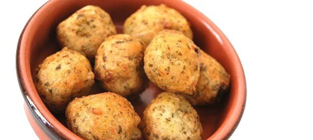 Шарики из соленой трески