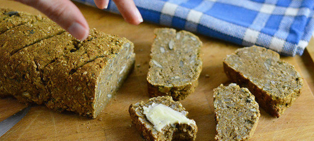 Хлеб с бататом и семечками