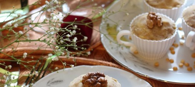 Гороховые маффины