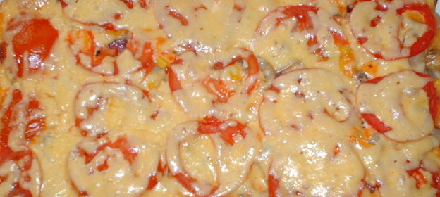 пицца с колбаской